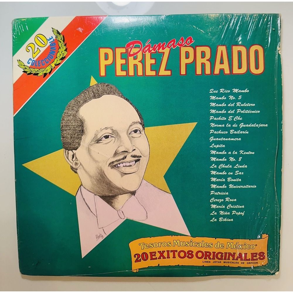 DAMASO PEREZ PRADO Tesoros Musicales ‎ 20 Exitos Originales Vinyl 12" 1989 RARE!